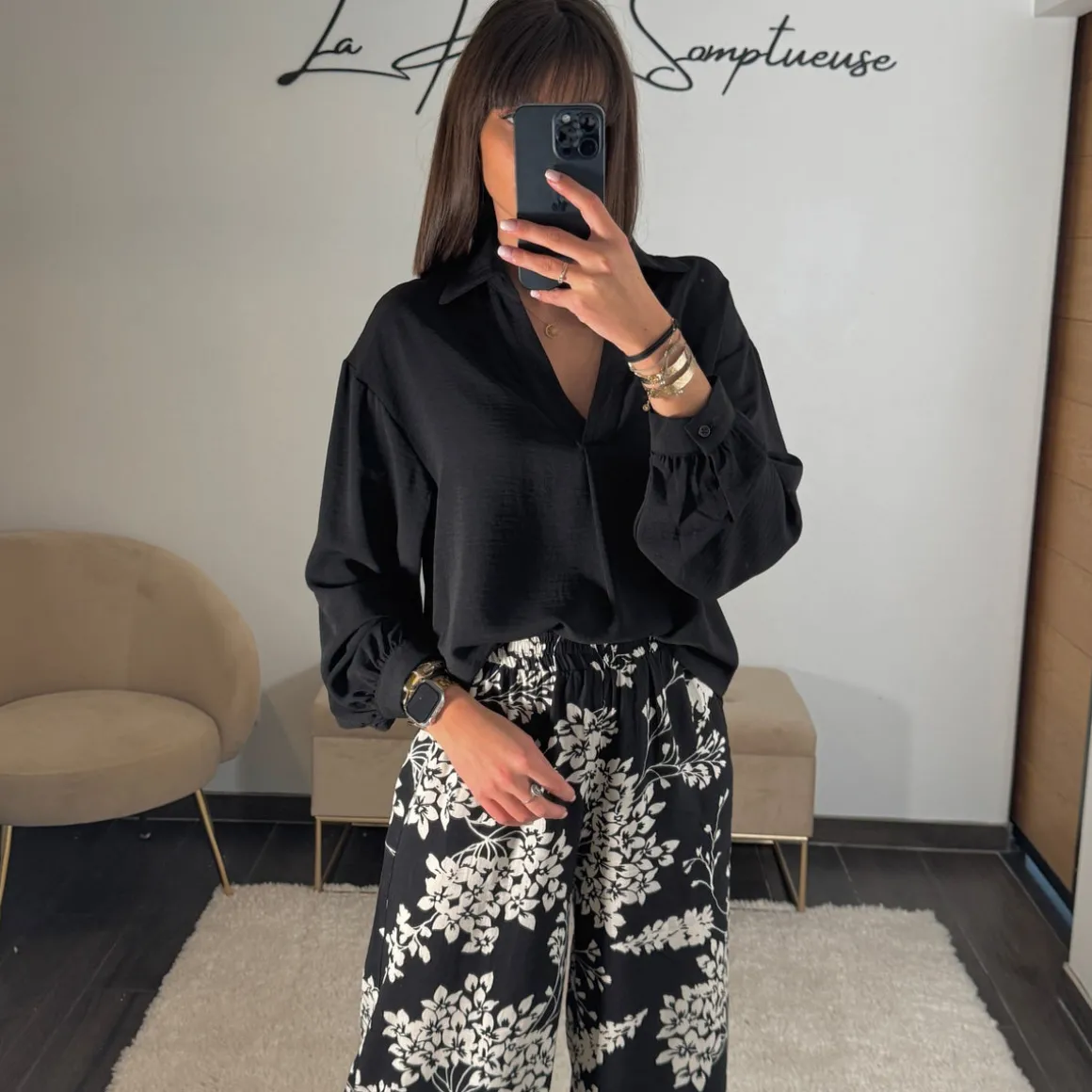 BLOUSE NOIRE ALICIA