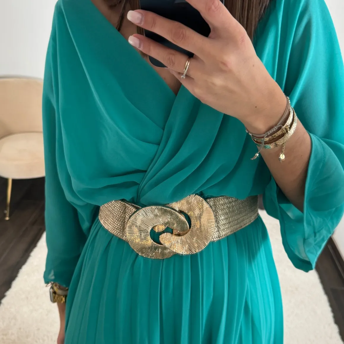 CEINTURE GOLD ELASTIQUE ANNELISE