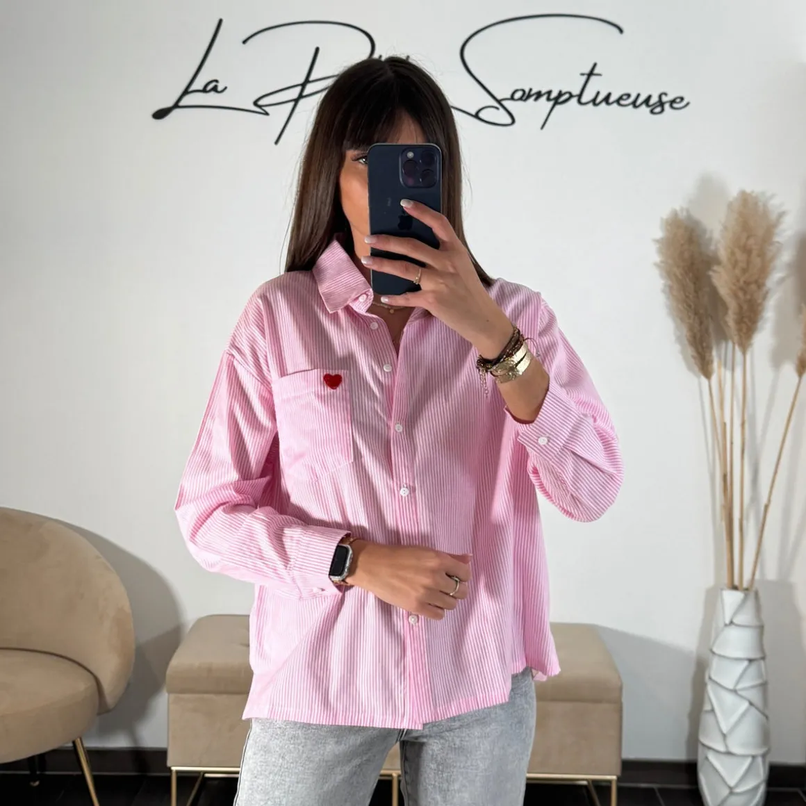 chemise_rayee_rose_coeur_2.webp CHEMISE RAYEE ROSE COEUR