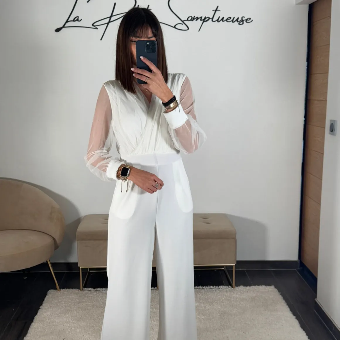 COMBINAISON BLANCHE ELOISE