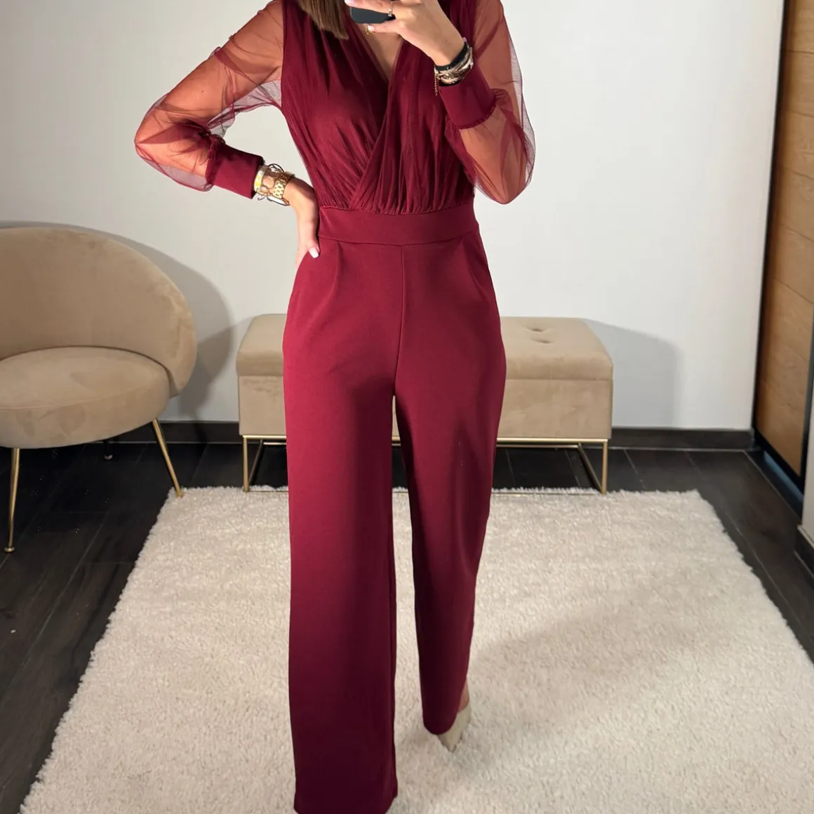 COMBINAISON BORDEAUX ELOISE