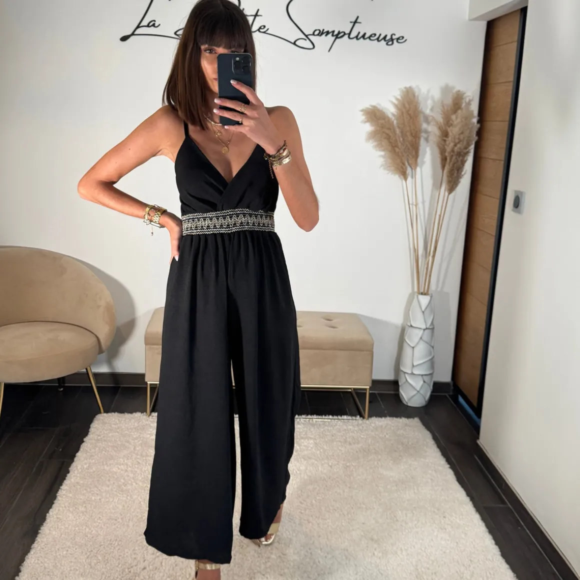 COMBINAISON NOIRE BOHEME