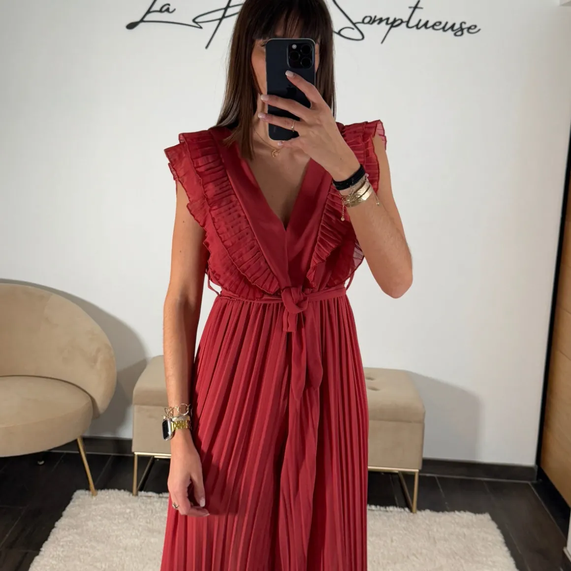 COMBINAISON VIEUX ROSE/TERRACOTTA THEA