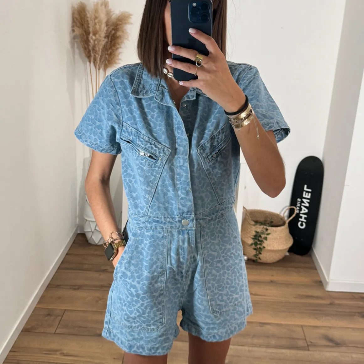 COMBISHORT EN JEAN LEA