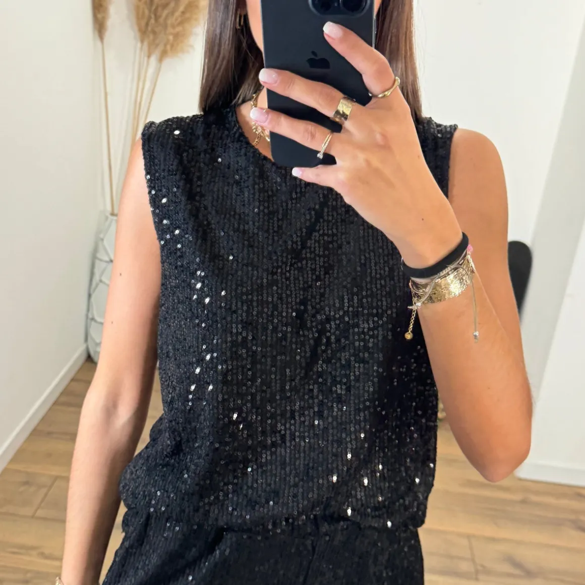 ENSEMBLE PAILLETE NOIR NOURA