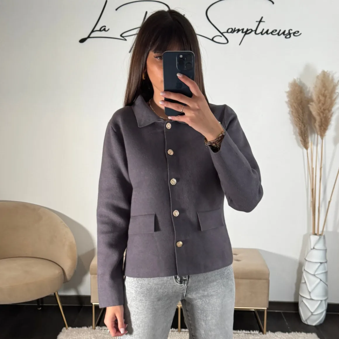 GILET GRIS GAETAN