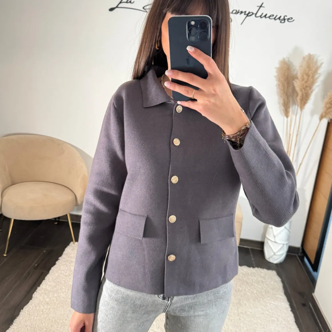 GILET GRIS GAETAN