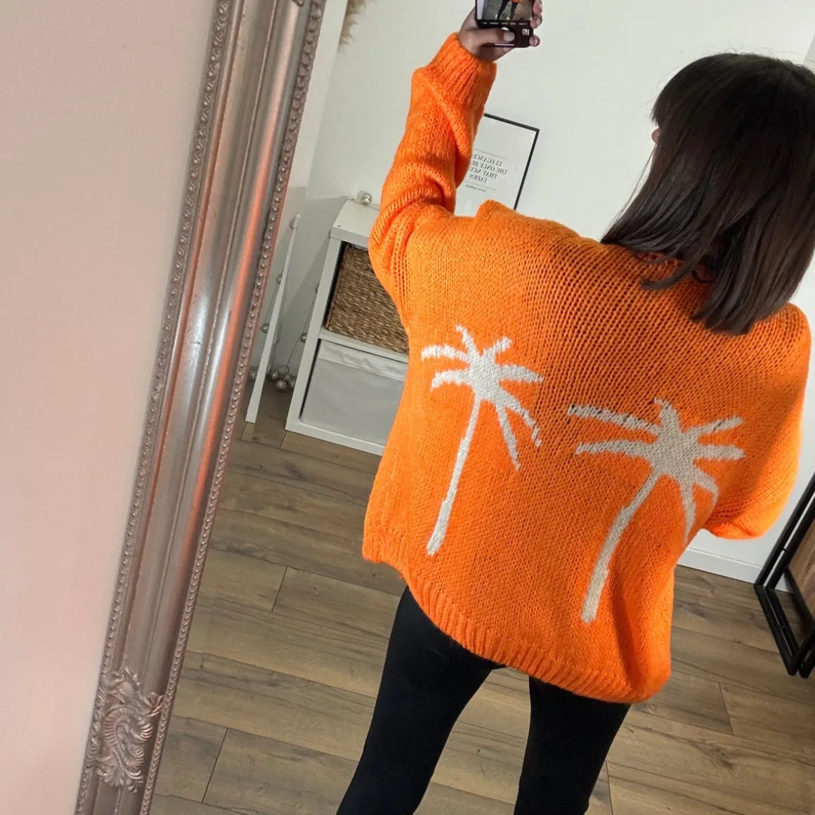 GILET PALMIERS ORANGE