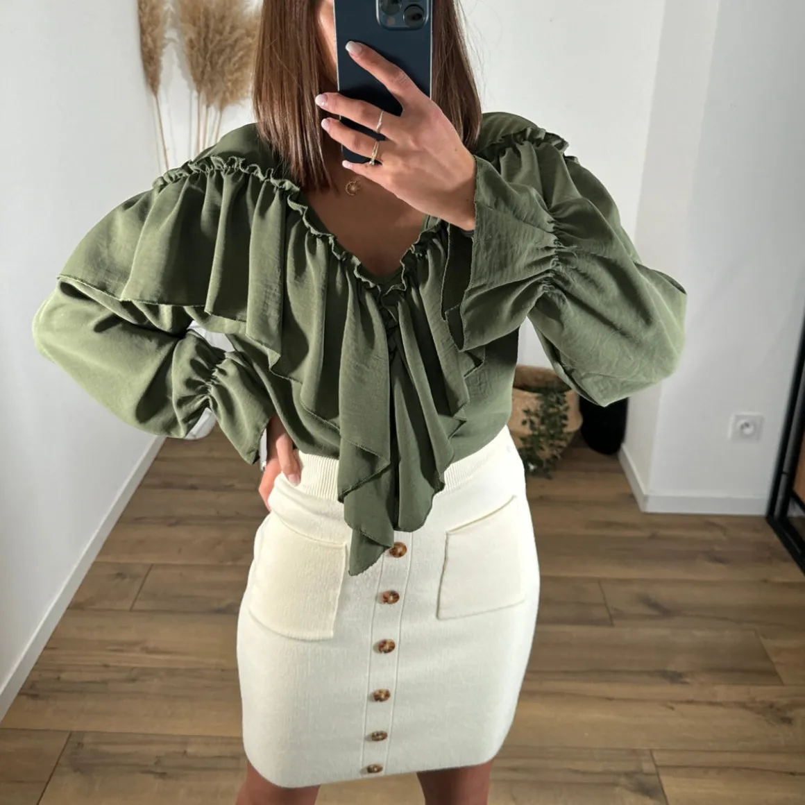 JUPE BEIGE ANDREANE