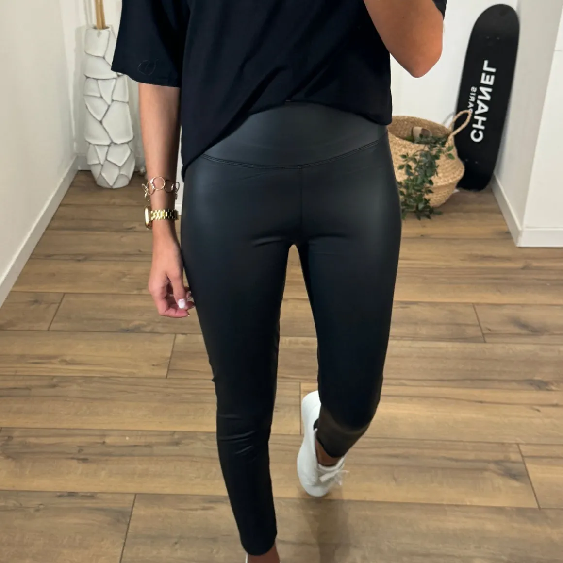 LEGGING NOIR SIMILICUIR ILAN