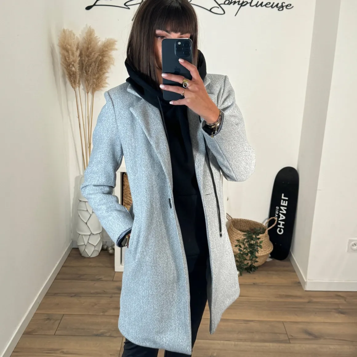 MANTEAU GRIS BASILE