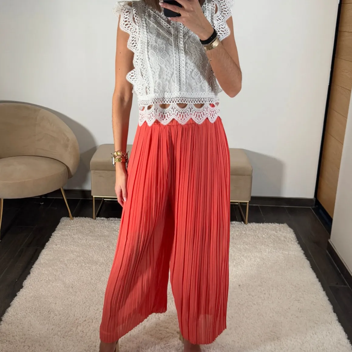 PANTALON ELIAS CORAIL