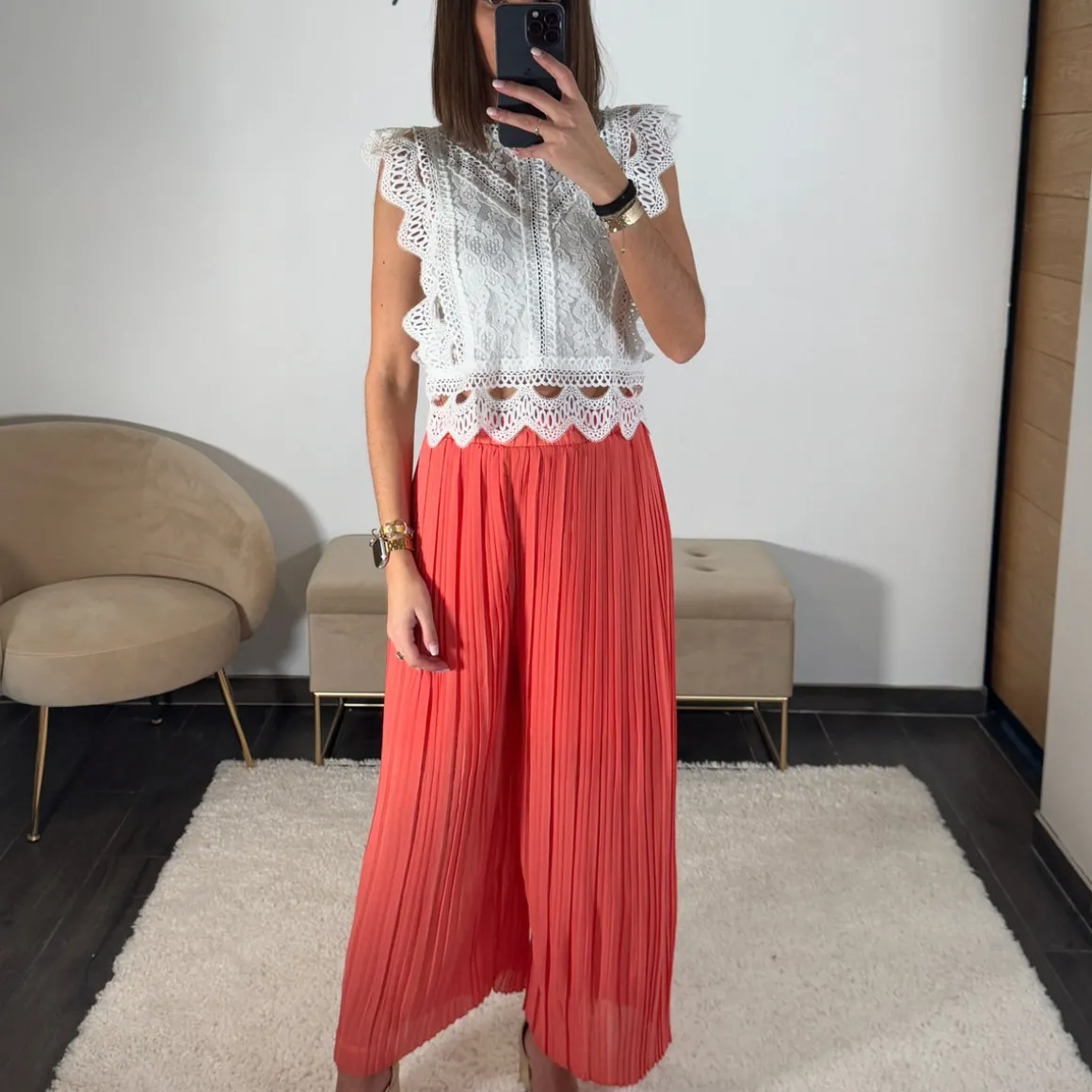 PANTALON ELIAS CORAIL