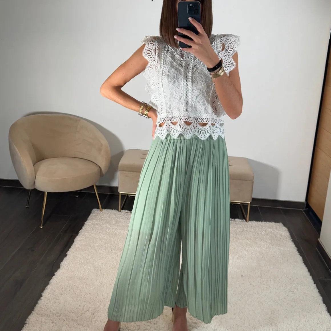 PANTALON ELIAS VERT D'EAU
