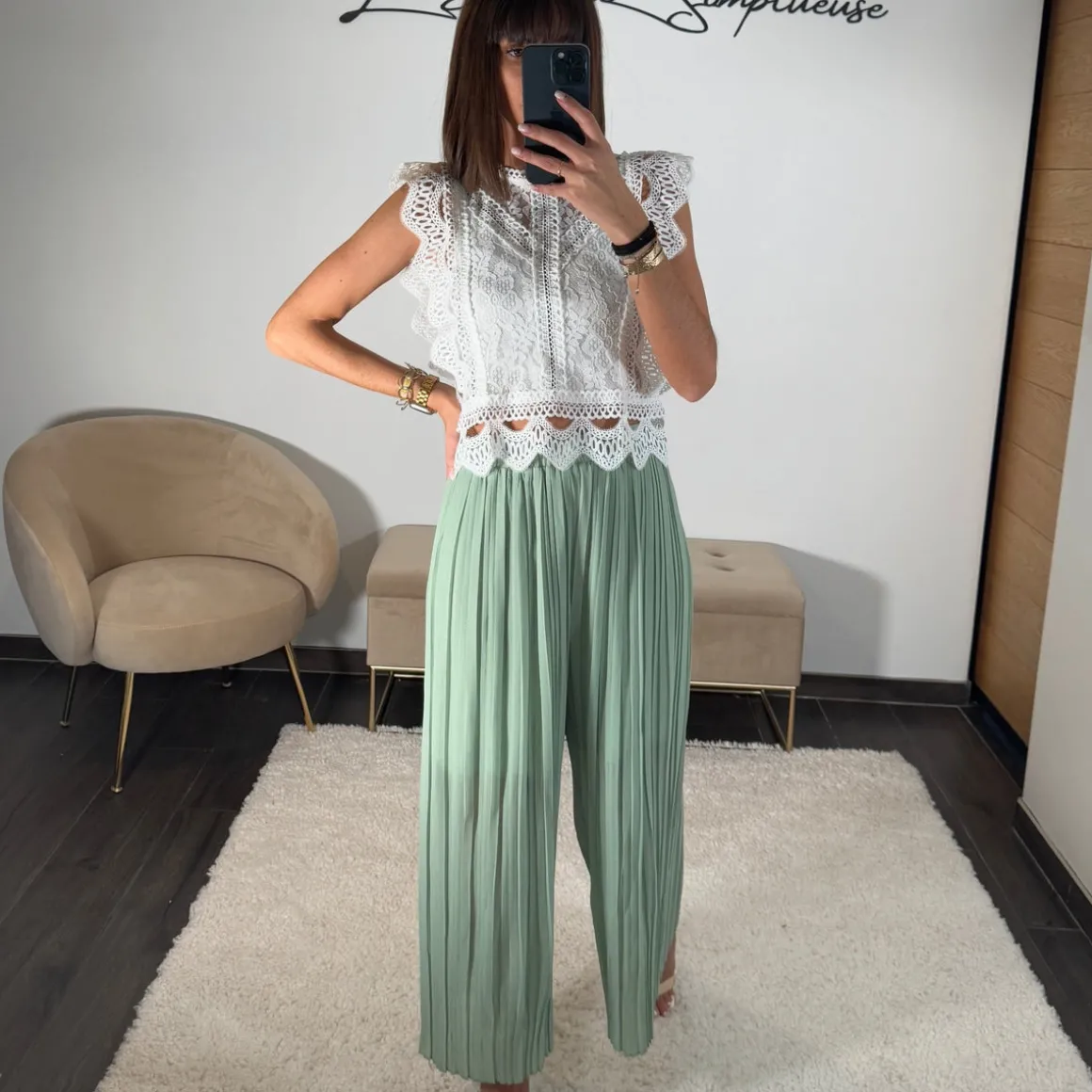 PANTALON ELIAS VERT D'EAU