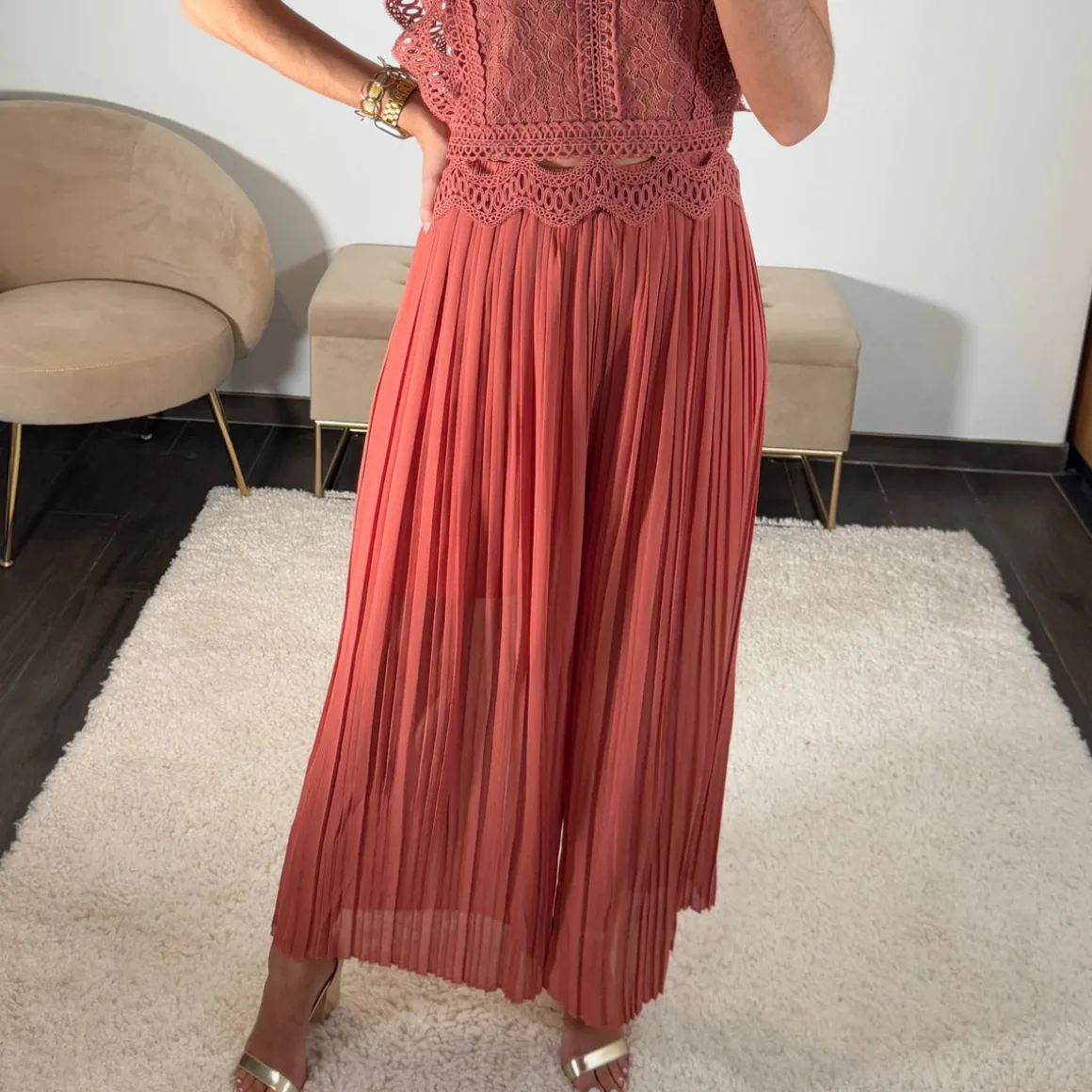 PANTALON ELIAS VIEUX ROSE