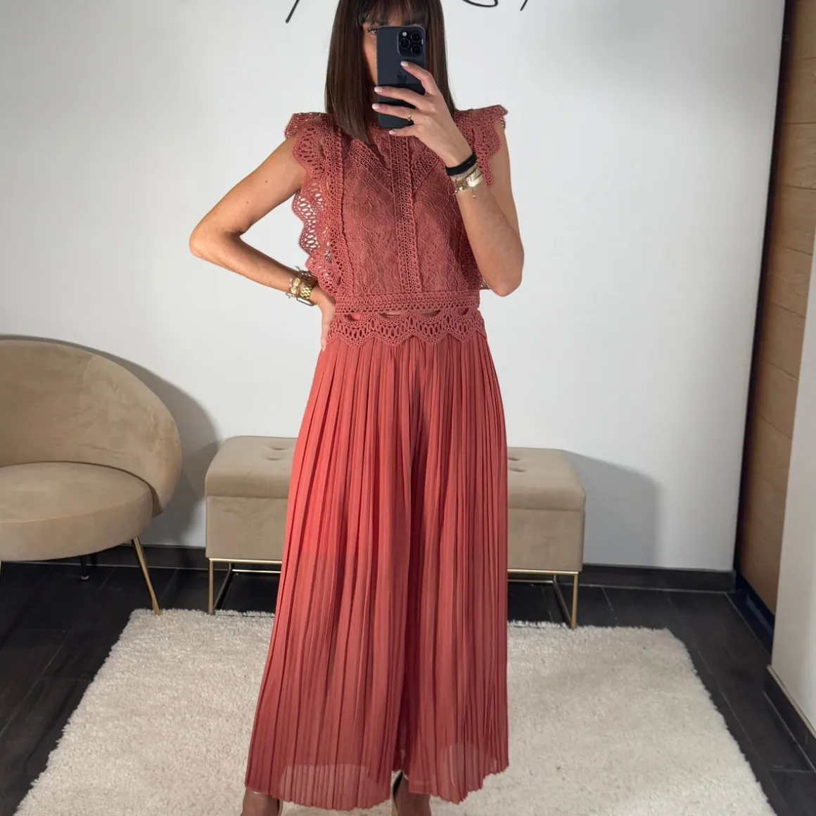 PANTALON ELIAS VIEUX ROSE
