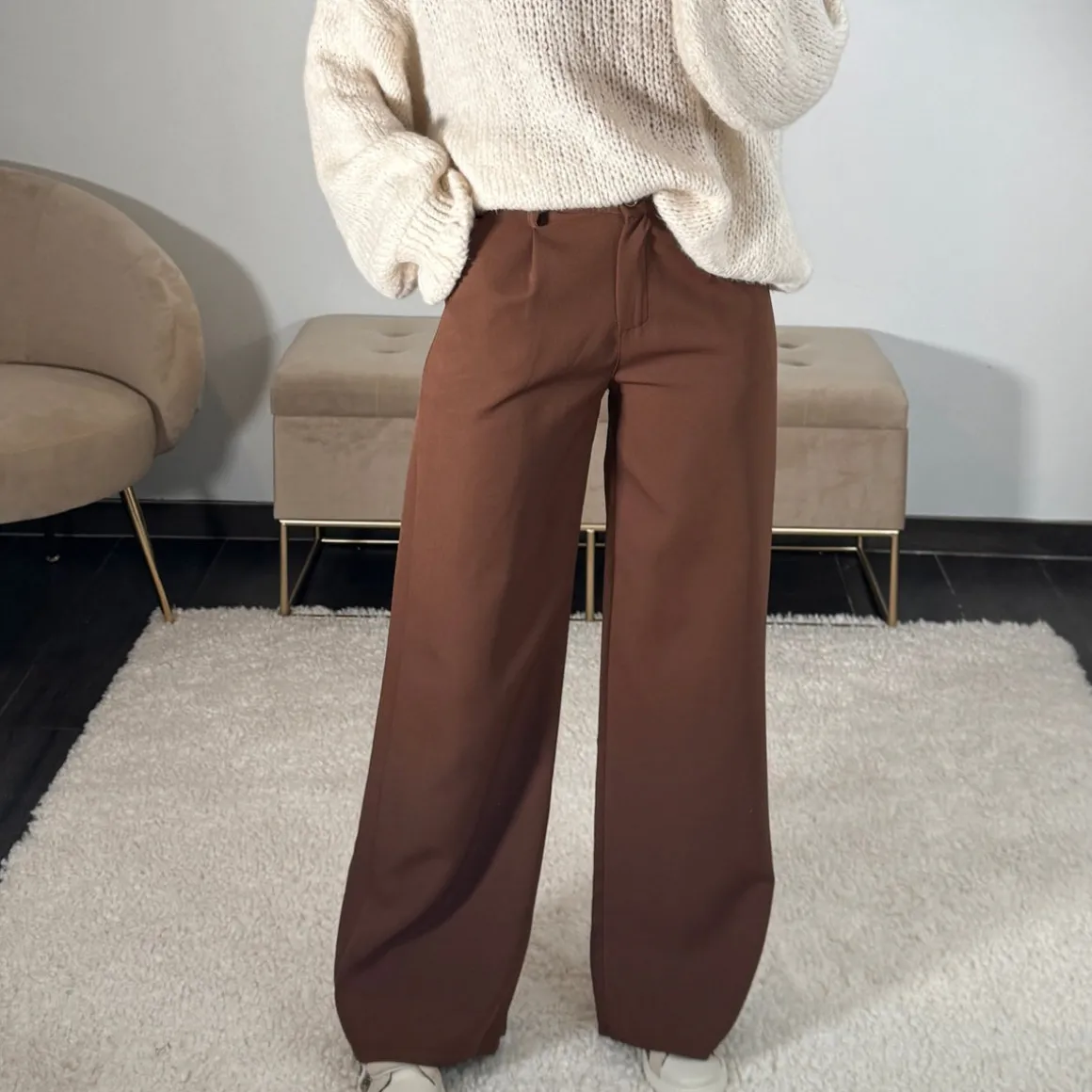 PANTALON MARRON JEAN