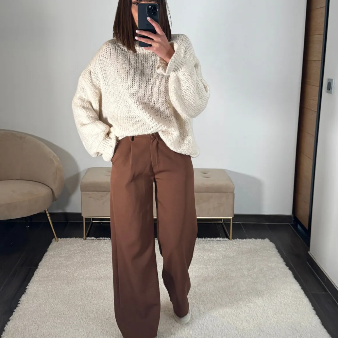 PANTALON MARRON JEAN