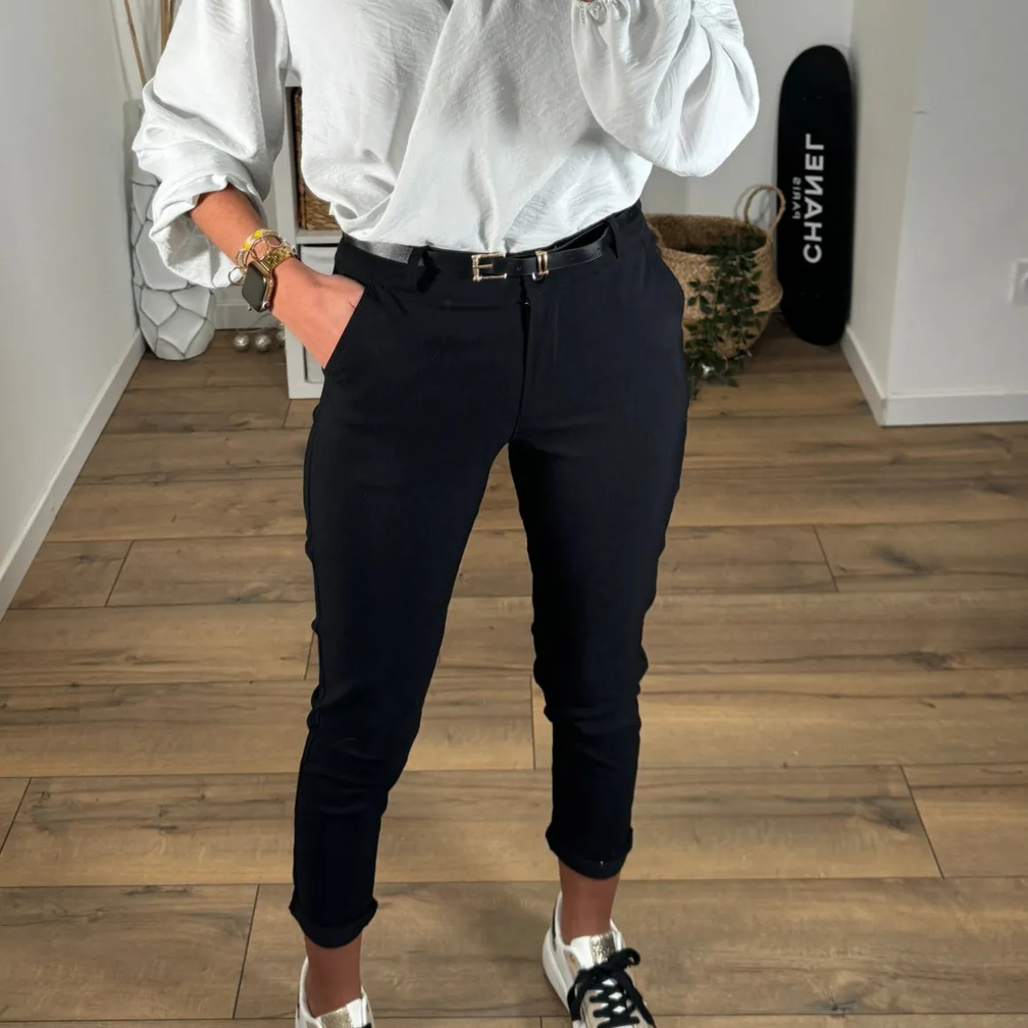 PANTALON NOIR ARTHUR