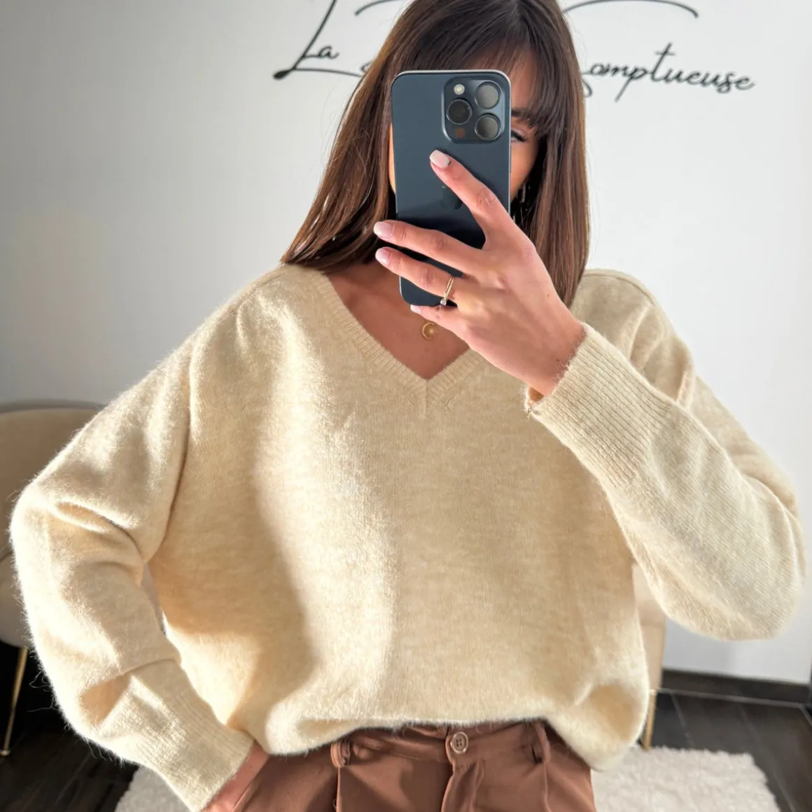 PULL BEIGE RAPHAEL