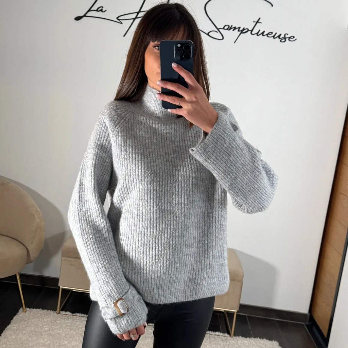 PULL GRIS MATHIS