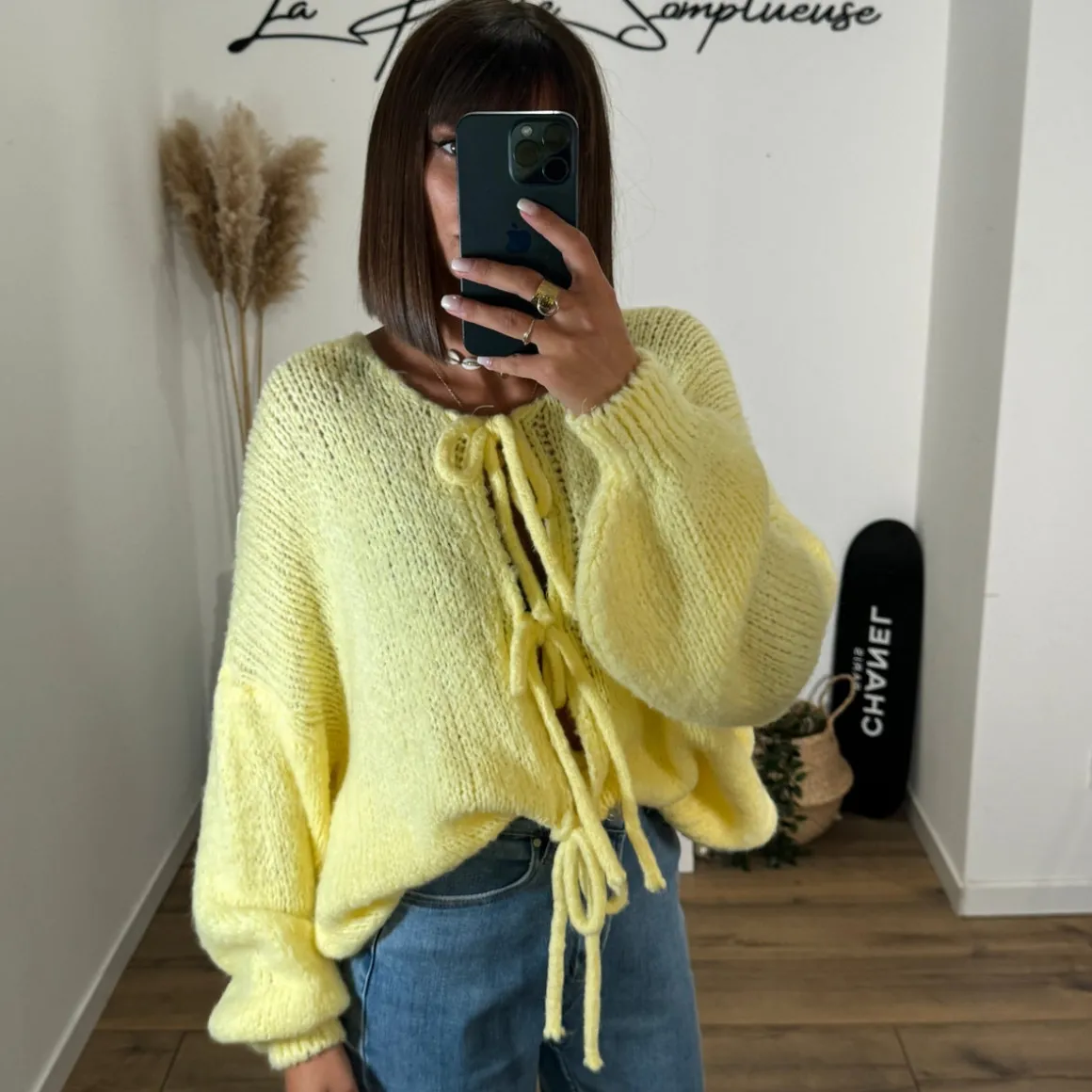 PULL NOEUD JAUNE SOAN