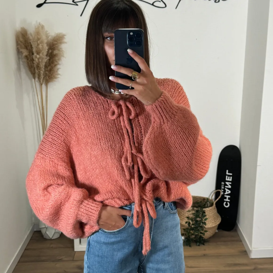 PULL NOEUD ROSE/CORAIL SOAN