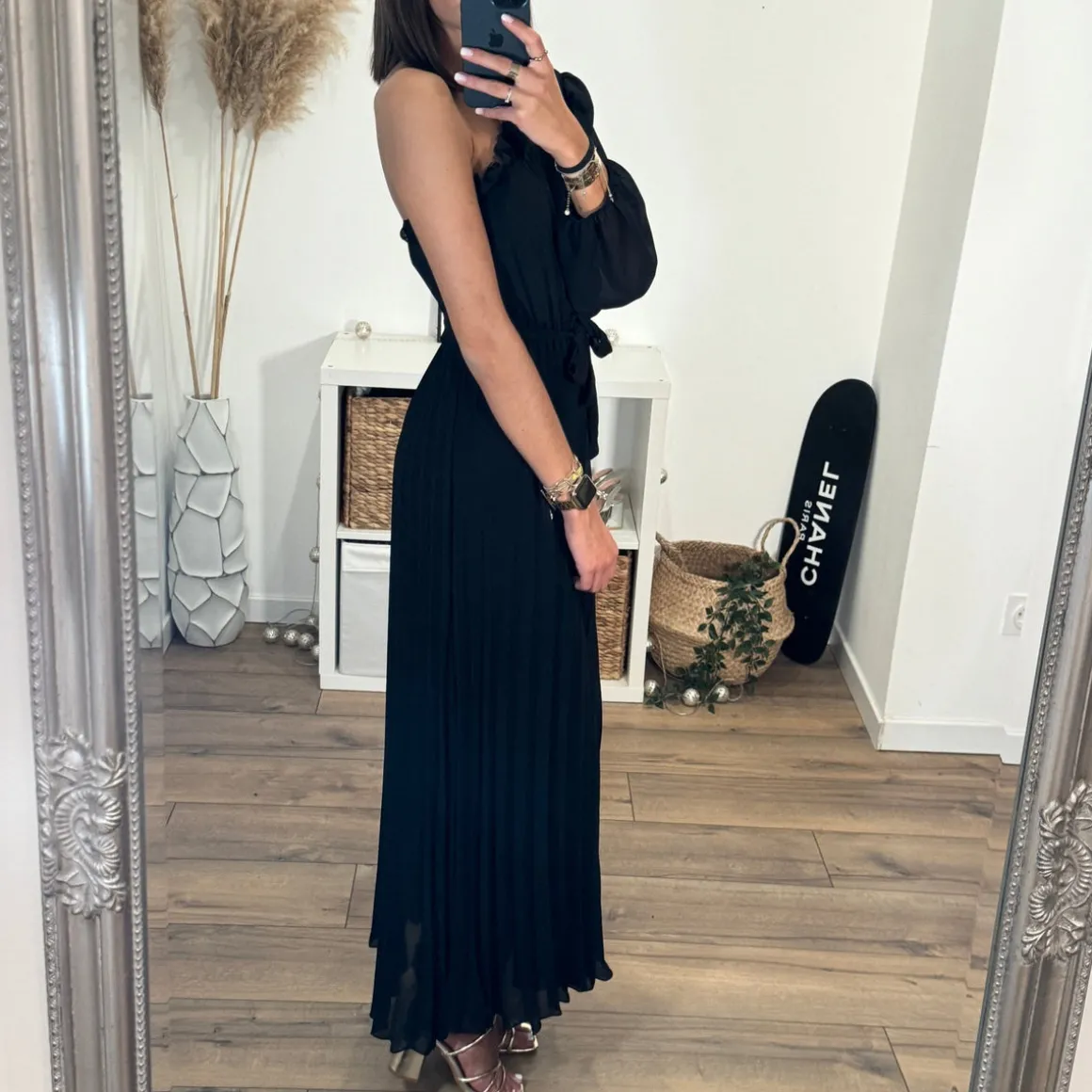 ROBE ASYMETRIQUE NOIRE PERRINE