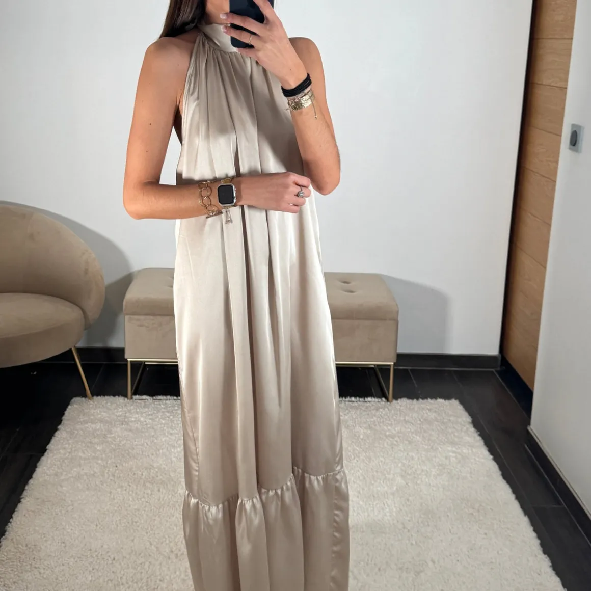 ROBE BEIGE ALINA