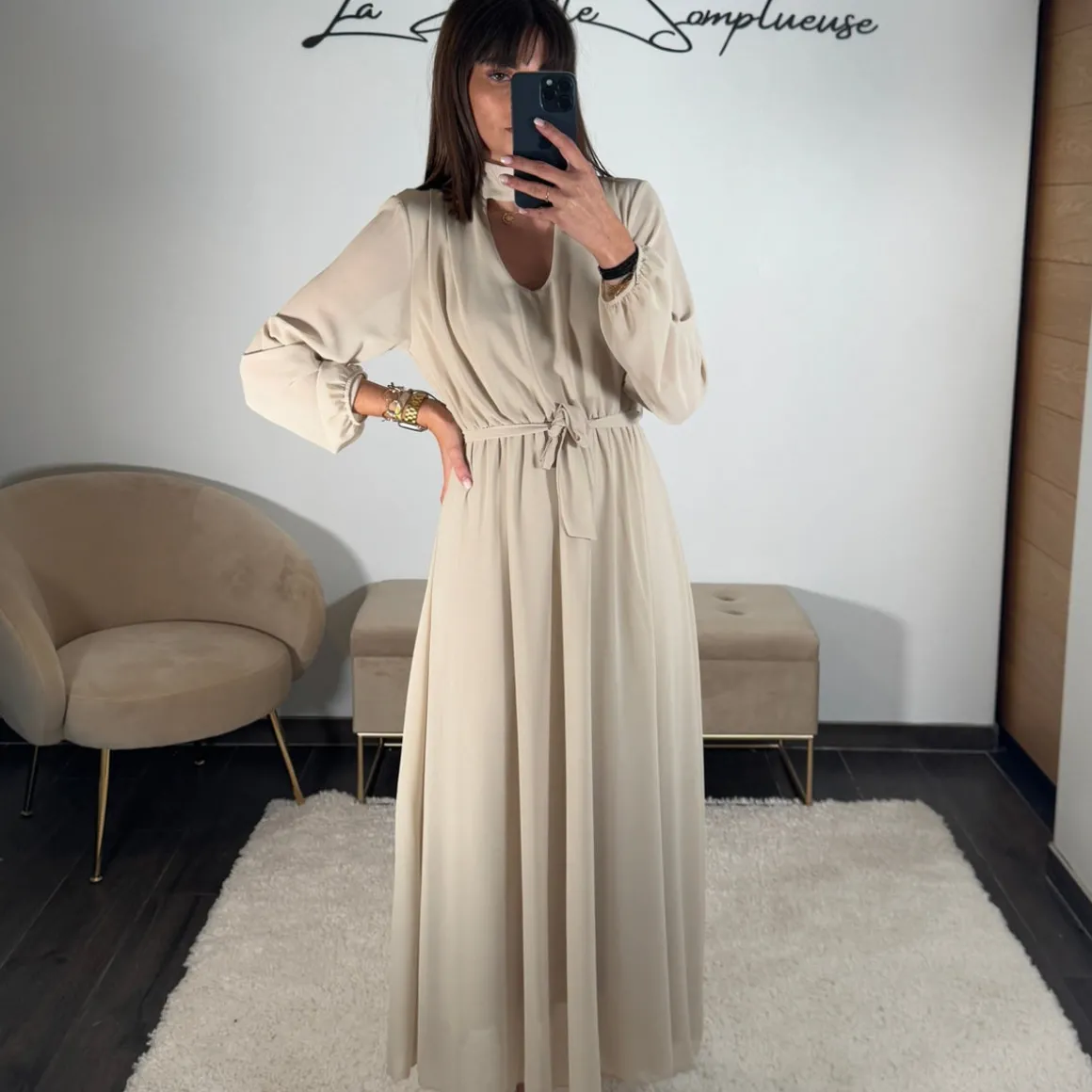 ROBE BEIGE JOSEPHINE