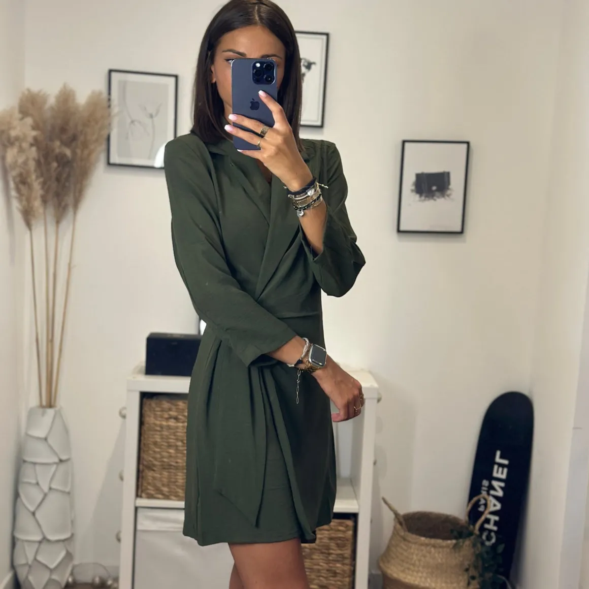 ROBE BLAZER KAKI FABIA