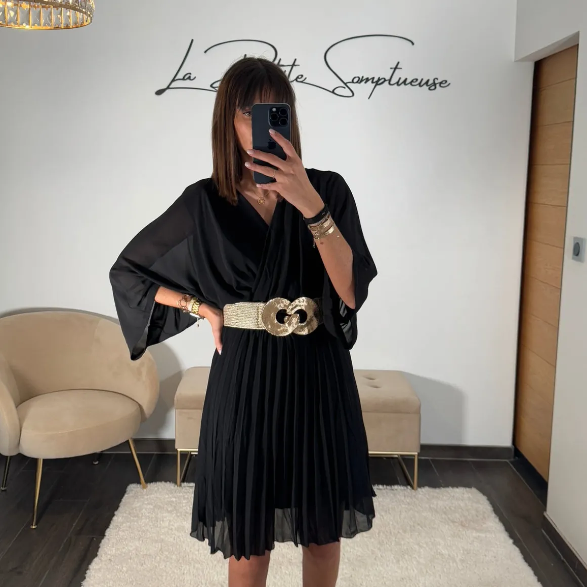 ROBE COURTE NOIRE ASTRID