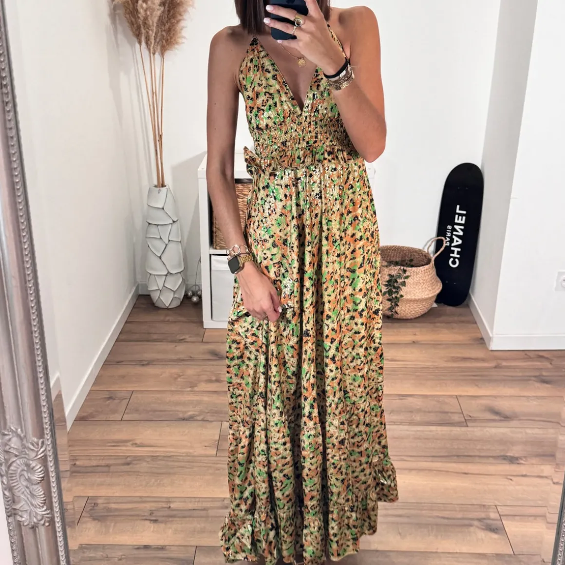 robe_dos_nu_imprime_vert__5.webp ROBE DOS NU IMPRIME VERT ET GOLD