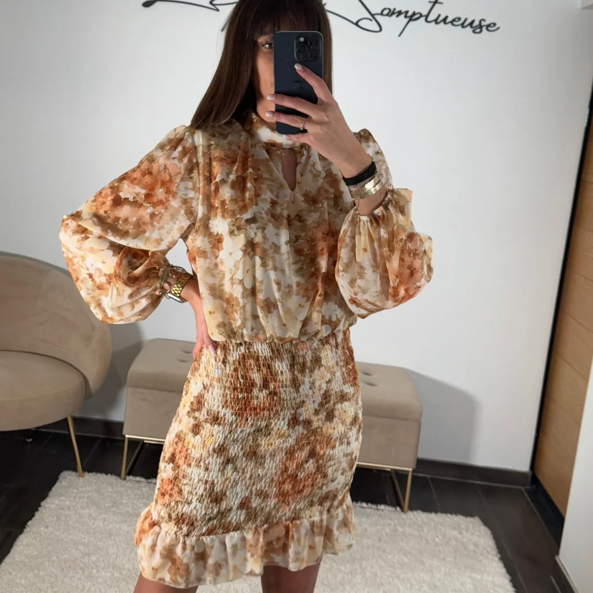 robe_fleurie_beigejaune_a_2.webp ROBE FLEURIE BEIGE/JAUNE AZIA