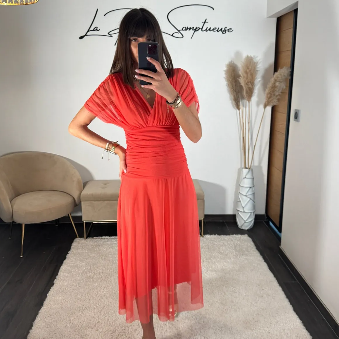 ROBE GARANCE CORAIL