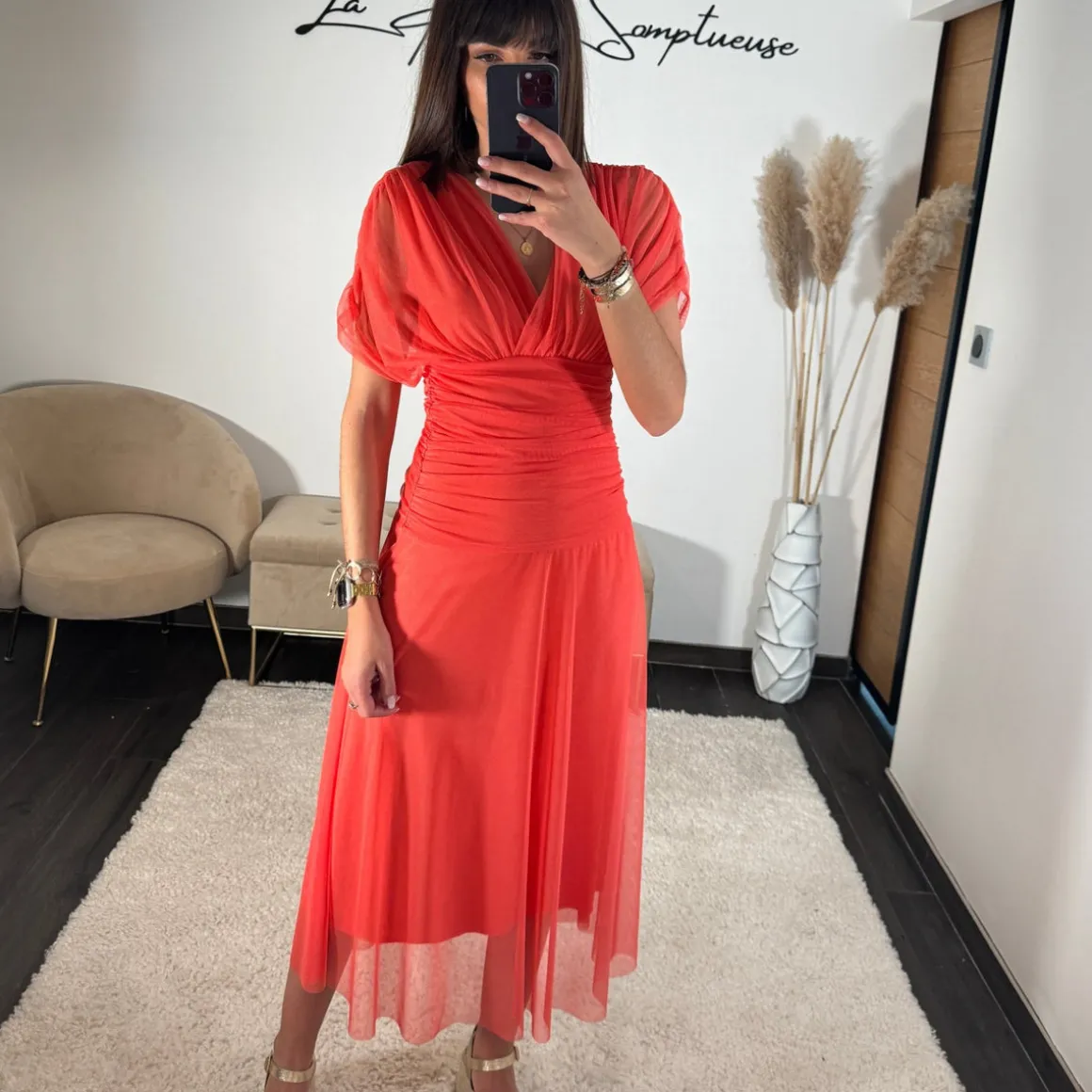 ROBE GARANCE CORAIL