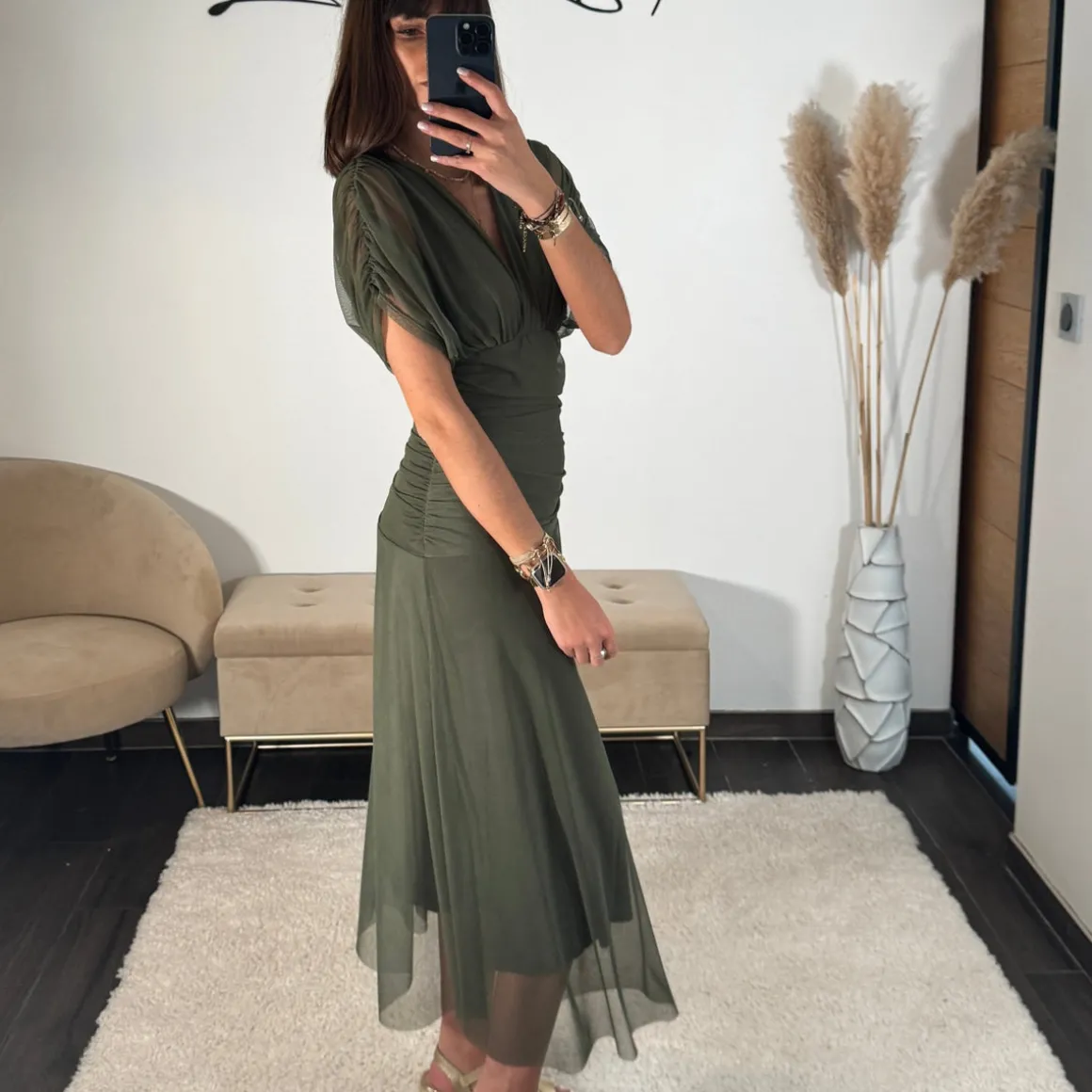 ROBE GARANCE KAKI