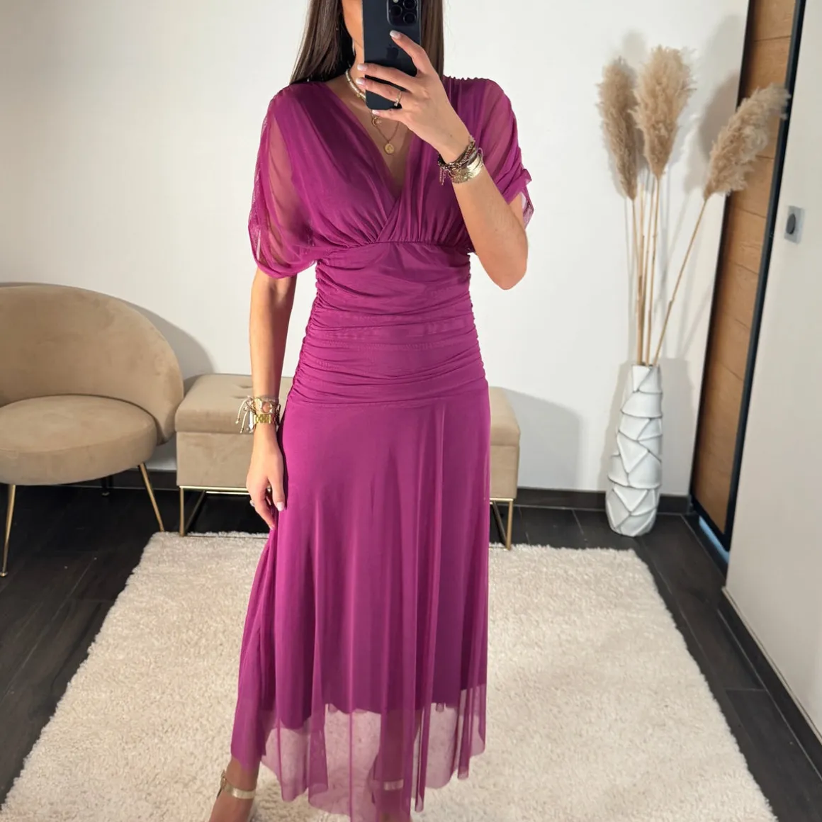 ROBE GARANCE PRUNE
