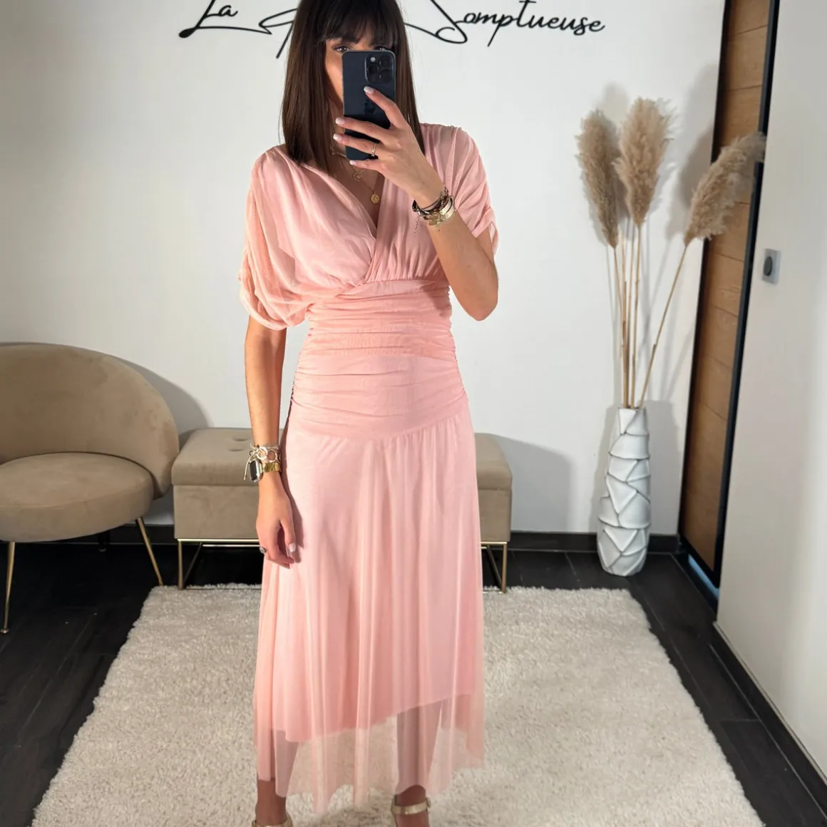 ROBE GARANCE ROSE