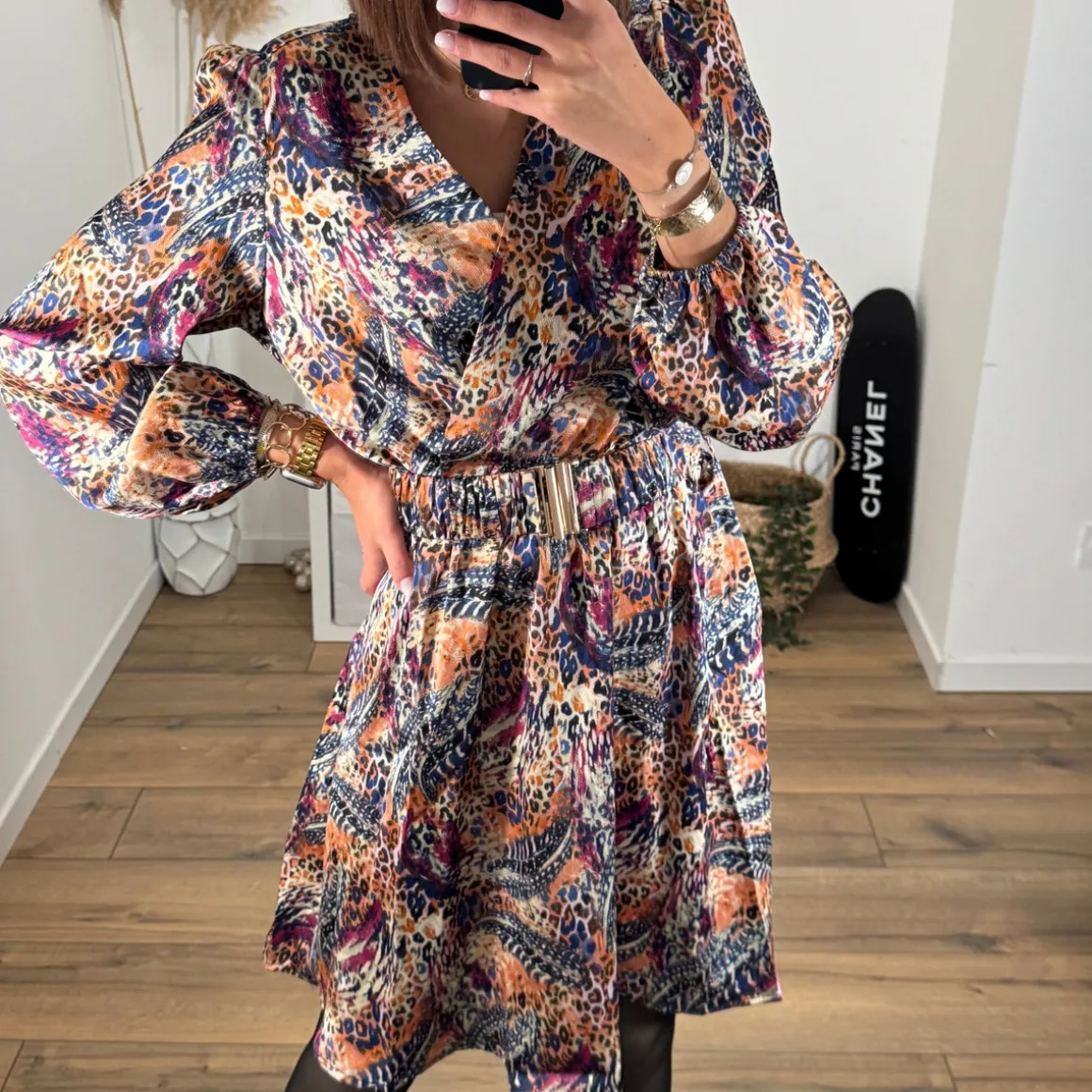 robe_imprime_orange_et_bl_2.webp ROBE IMPRIME ORANGE ET BLEU JANE