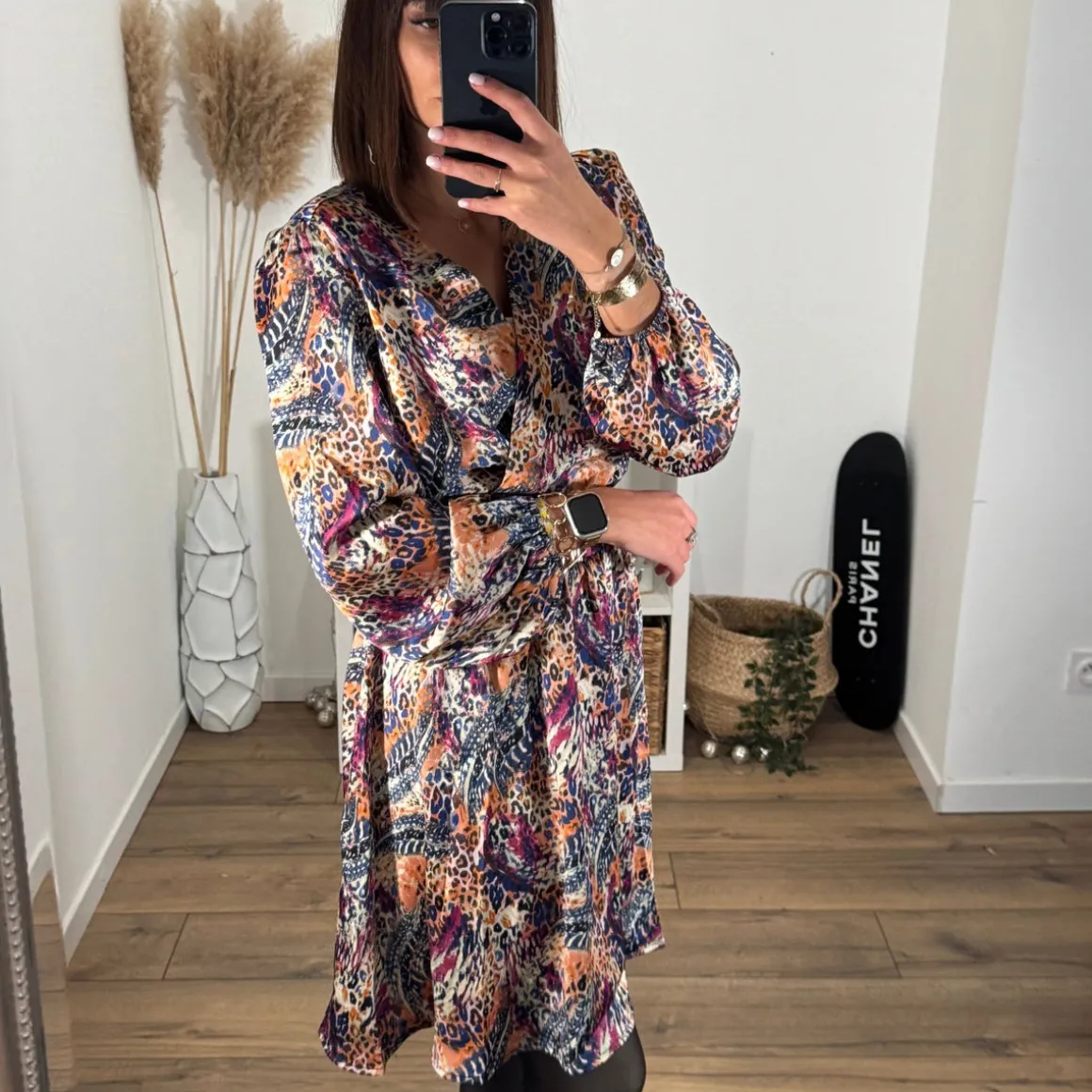 robe_imprime_orange_et_bl_3.webp ROBE IMPRIME ORANGE ET BLEU JANE