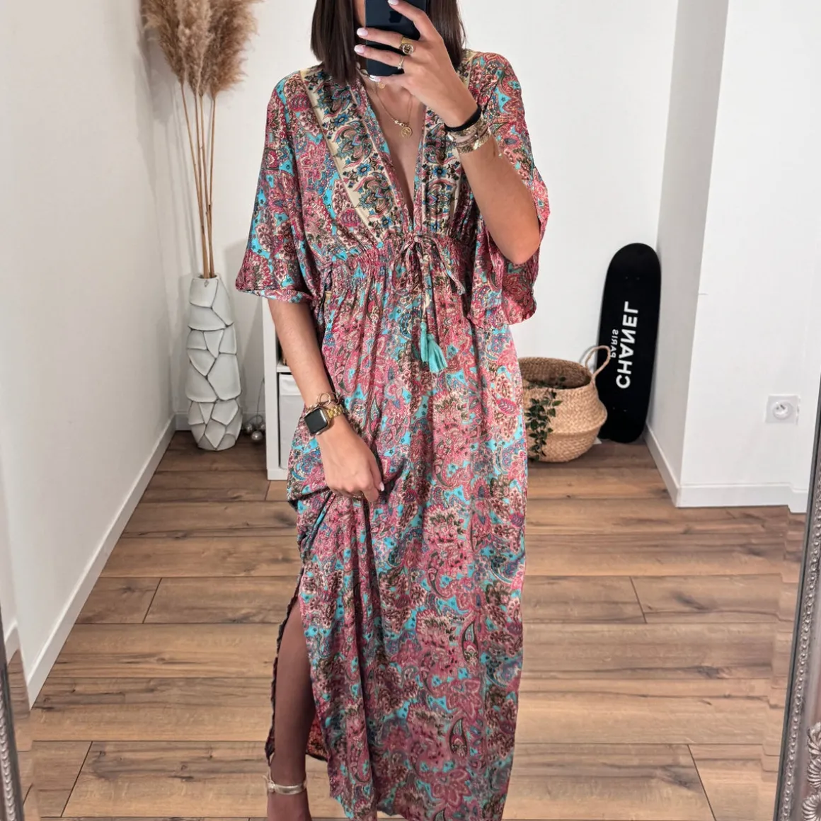 ROBE IMPRIME ROSE DANY