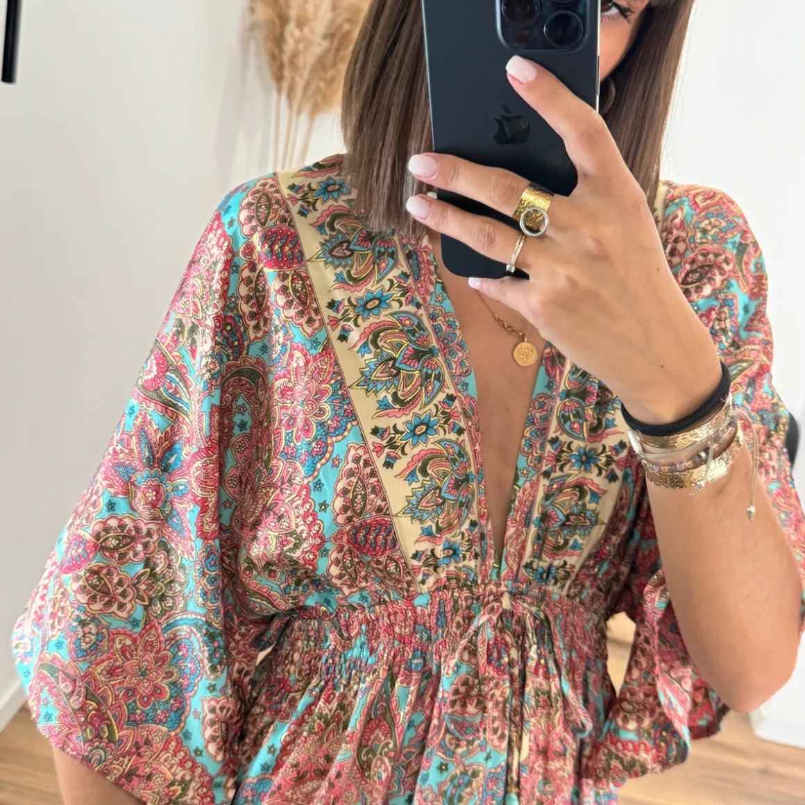 ROBE IMPRIME ROSE DANY