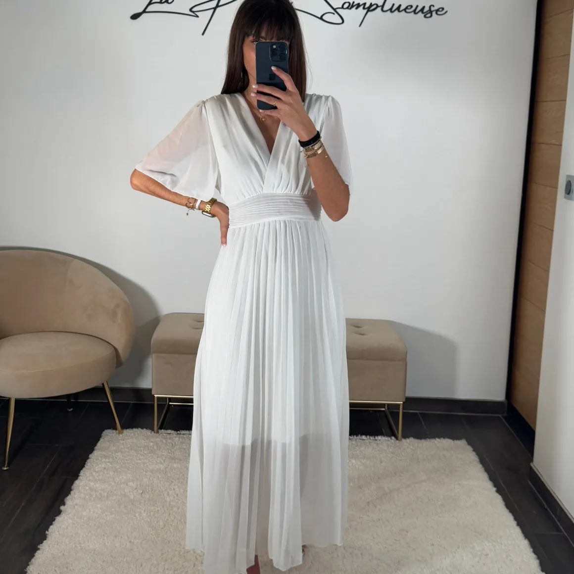 ROBE LONGUE BLANCHE KARENE