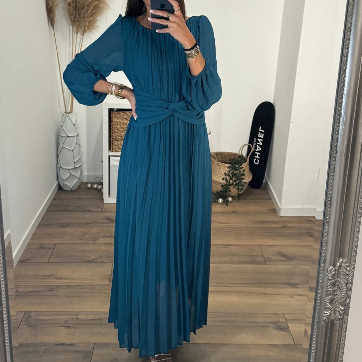 ROBE LONGUE BLEUE EMMA
