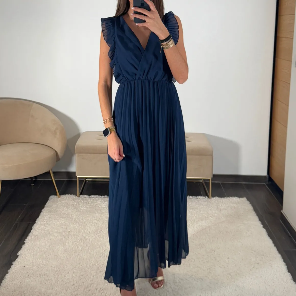 ROBE LONGUE BLEUE GABRIELLE