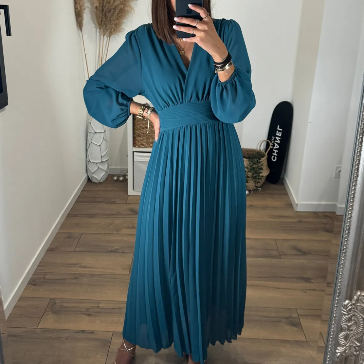 ROBE LONGUE BLEUE KARENA