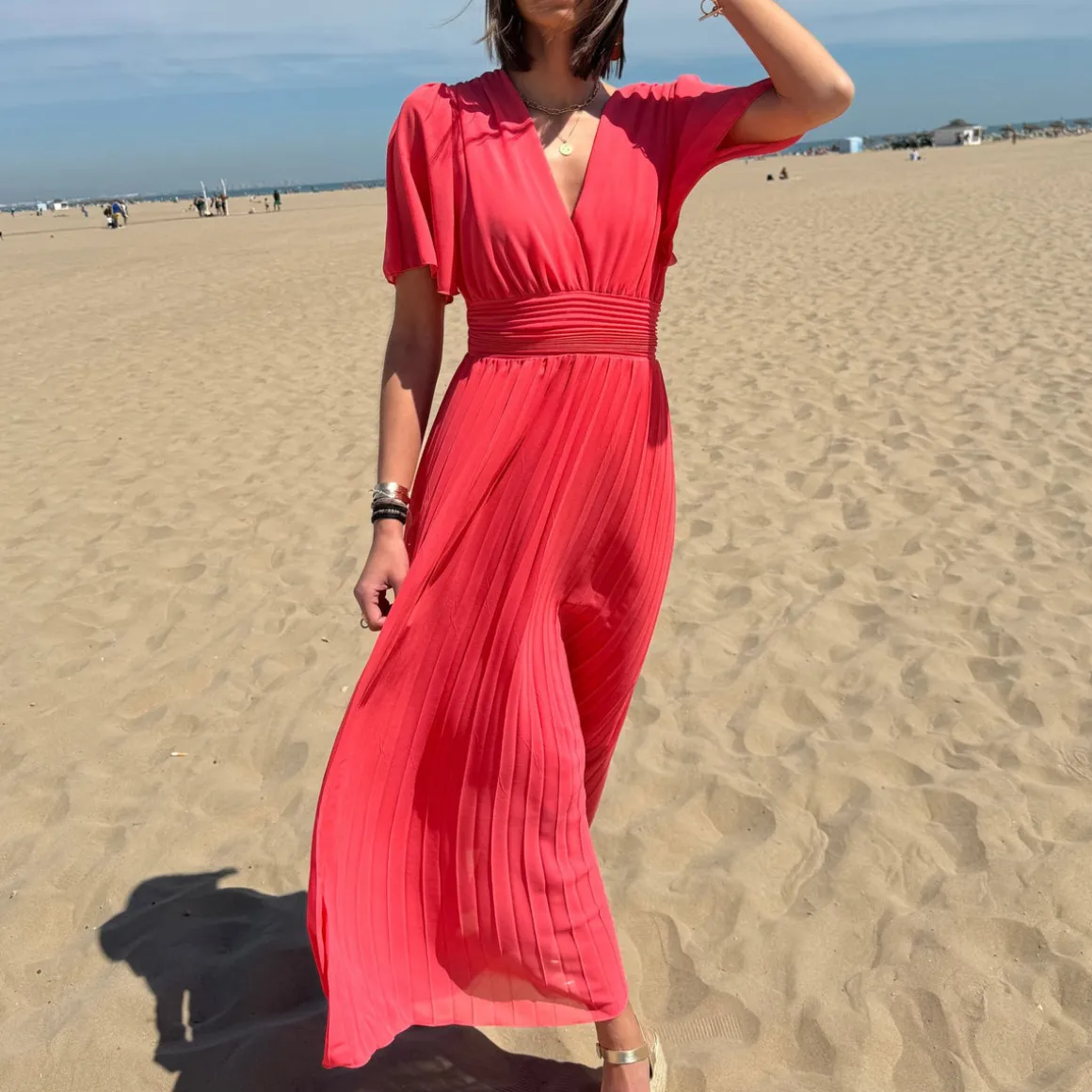 ROBE LONGUE CORAIL KARENE