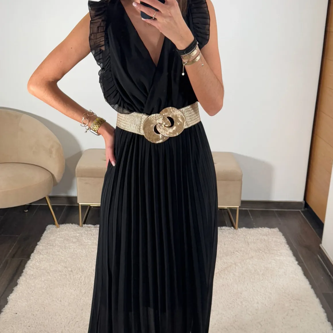 ROBE LONGUE NOIRE GABRIELLE
